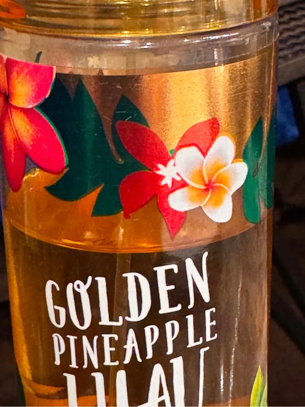 Bath & Body Works Golden Pineapple Luau Fine Fragrance Mist - almost full